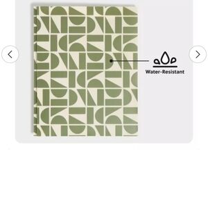 Green Geometric Pattern Folder